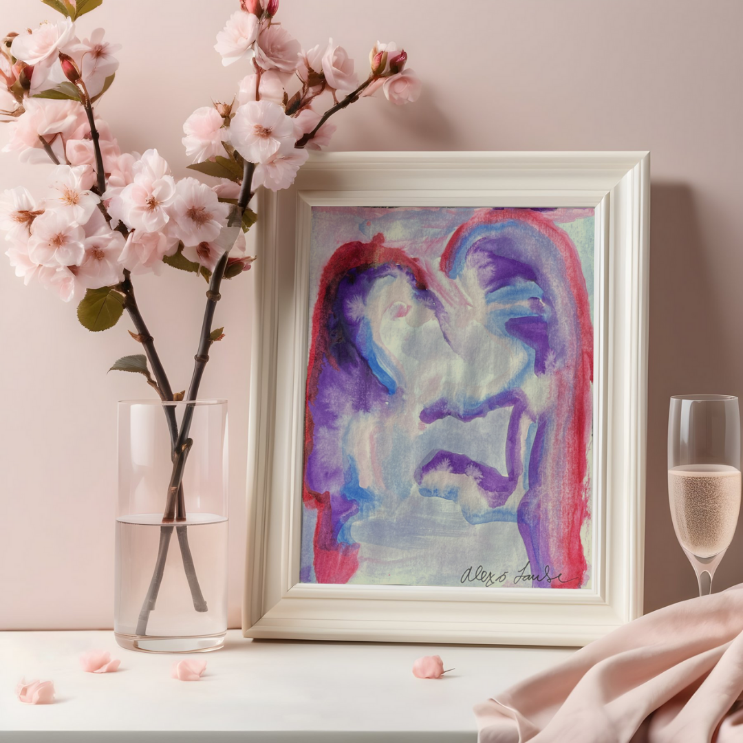 "love + compassion" Thin canvas